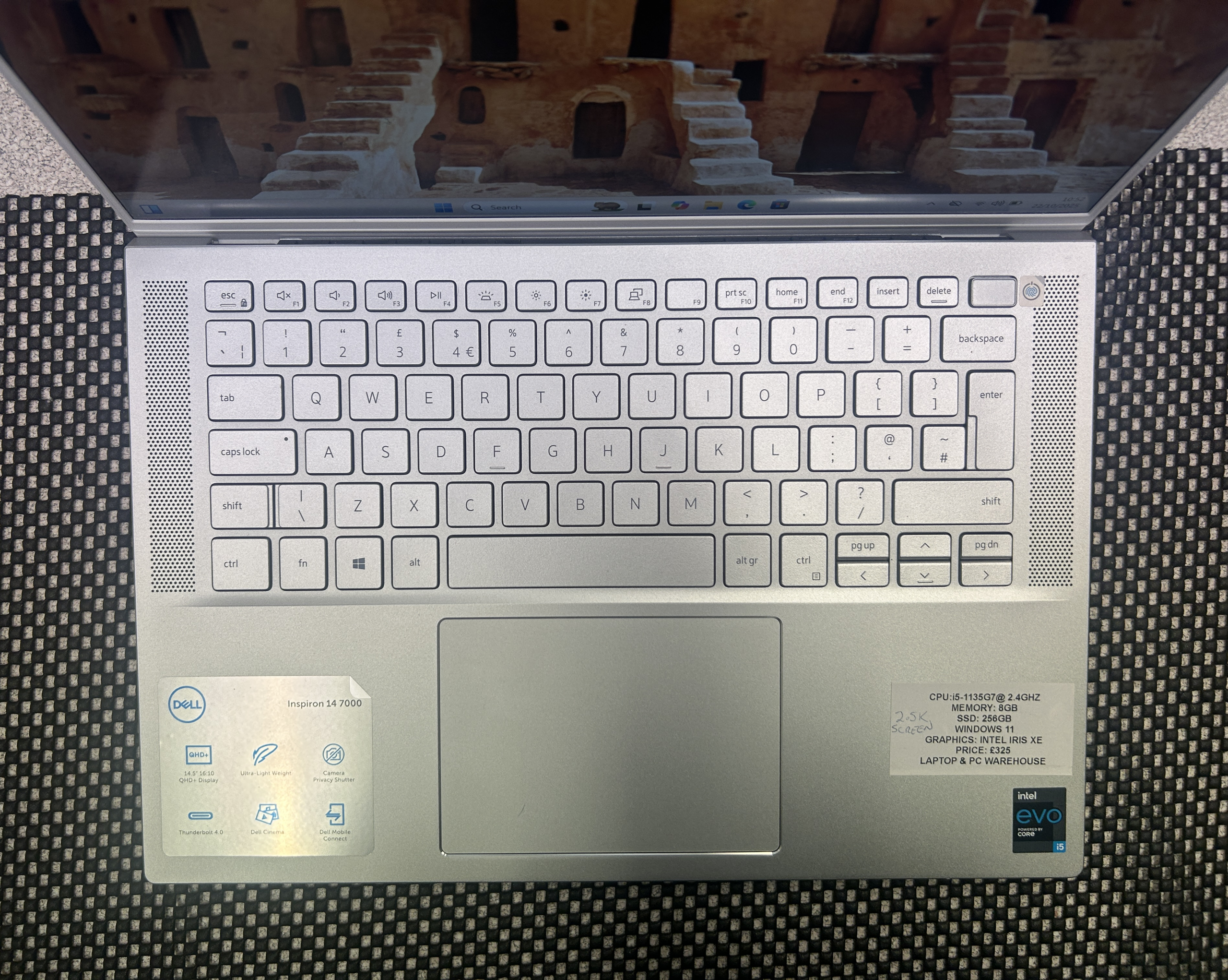 Dell Inspiron 14 7000. Core i5- 1135G7 @ 2.4GHZ | 8GB | 256GB SSD | Win 11 - Image 3